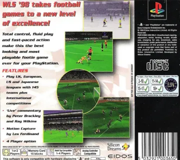 World League Soccer 98 (FR) box cover back